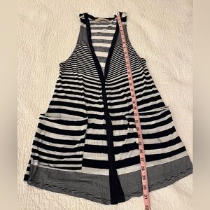 Vintage Havana Blue/White Striped Women’s Vest Small